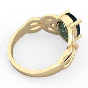 Alexandrite Celtic Knot Cocktail 14K Yellow Gold ring R2377