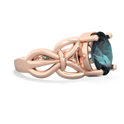 Alexandrite Celtic Knot Cocktail 14K Rose Gold ring R2377