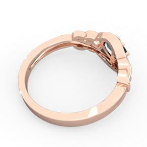 Alexandrite Celtic Love Knot 14K Rose Gold ring R5420