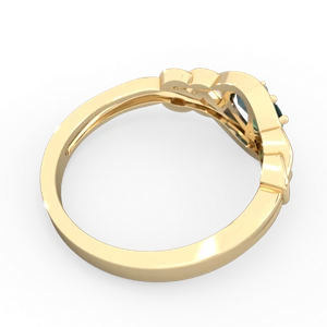 Alexandrite Celtic Love Knot 14K Yellow Gold ring R5420