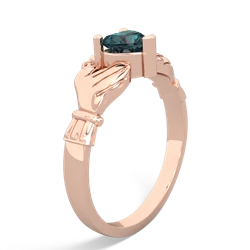 Alexandrite Claddagh 14K Rose Gold ring R2370