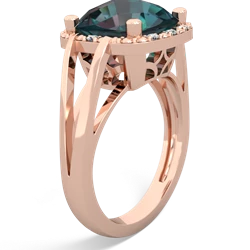 Alexandrite Art Deco Cocktail 14K Rose Gold ring R2498