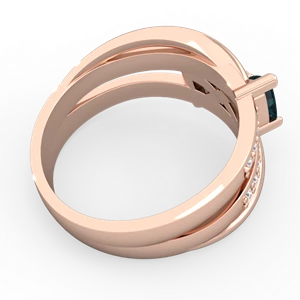 Alexandrite Bowtie 14K Rose Gold ring R2360