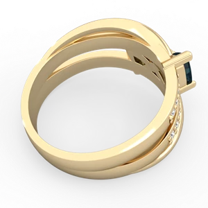 Alexandrite Bowtie 14K Yellow Gold ring R2360