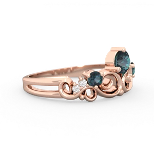 Alexandrite Crown Keepsake 14K Rose Gold ring R5740