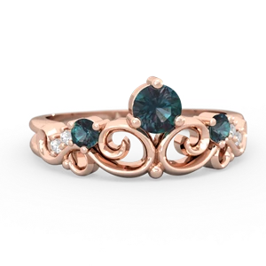 Alexandrite Crown Keepsake 14K Rose Gold ring R5740