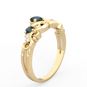 Alexandrite Crown Keepsake 14K Yellow Gold ring R5740