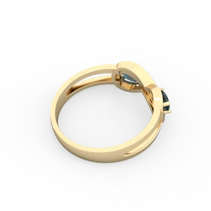 Alexandrite Diamond Infinity 14K Yellow Gold ring R5390