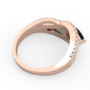 Alexandrite Diamond Rivers 14K Rose Gold ring R3070