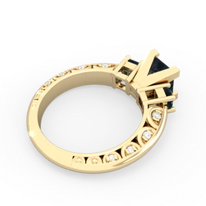 Alexandrite Eternal Embrace Engagement 14K Yellow Gold ring C2001