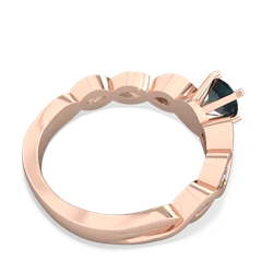 Thumbnail for Lab Alexandrite Infinity Engagement 14K Rose Gold ring R26315RD - front view