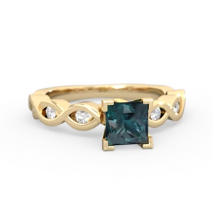 matching engagment rings - Infinity 5mm Square Engagement