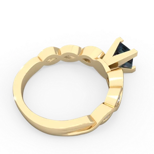 Alexandrite Infinity 5Mm Square Engagement 14K Yellow Gold ring R26315SQ