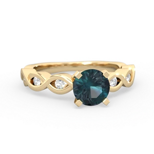 matching engagment rings - Infinity 6mm Round Engagement