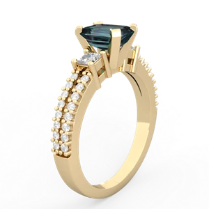 Alexandrite Classic 7X5mm Emerald-Cut Engagement 14K Yellow Gold ring R26437EM
