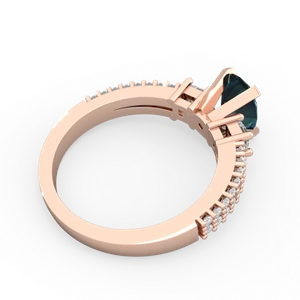 Alexandrite Classic 8X6mm Oval Engagement 14K Rose Gold ring R26438VL