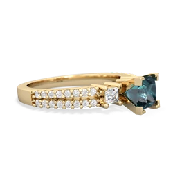 Alexandrite Classic 5Mm Square Engagement 14K Yellow Gold ring R26435SQ