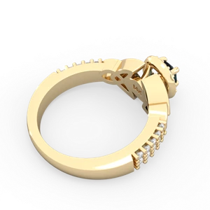 Alexandrite Celtic Knot Halo 14K Yellow Gold ring R26445RH