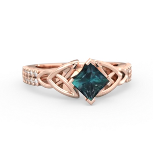 matching engagment rings - Celtic Knot 5mm Square Engagement
