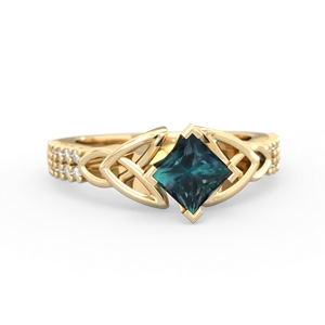 matching engagment rings - Celtic Knot 5mm Square Engagement
