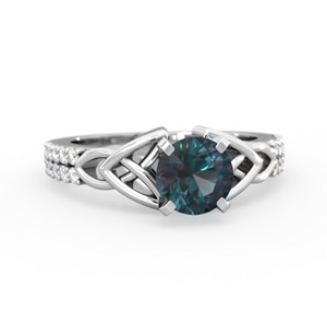 matching engagment rings - Celtic Knot 6mm Round Engagement