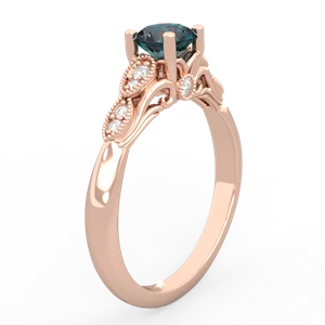 Alexandrite Antique Elegance 14K Rose Gold ring R3100
