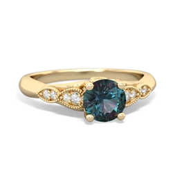 Alexandrite Antique Elegance 14K Yellow Gold ring R3100