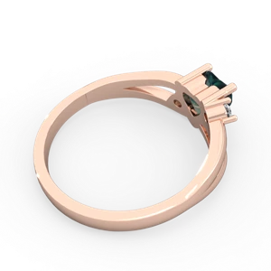 Alexandrite Split Band Swirl 14K Rose Gold ring R2130