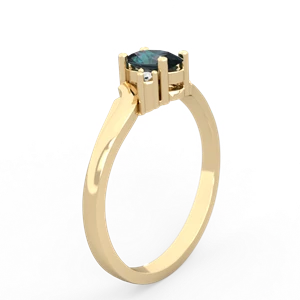 Alexandrite Elegant Swirl 14K Yellow Gold ring R2173