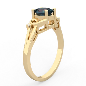 Alexandrite Swirls 14K Yellow Gold ring R2347