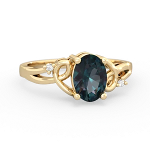 Alexandrite Swirls 14K Yellow Gold ring R2347
