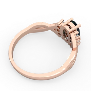 Alexandrite Victorian Twist 14K Rose Gold ring R2497