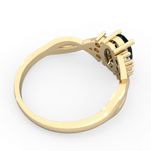 Alexandrite Victorian Twist 14K Yellow Gold ring R2497