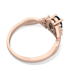 Alexandrite Victorian Twist 14K Rose Gold ring R2497