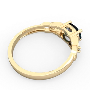 Alexandrite Links 14K Yellow Gold ring R4032