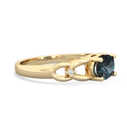 Alexandrite Links 14K Yellow Gold ring R4032