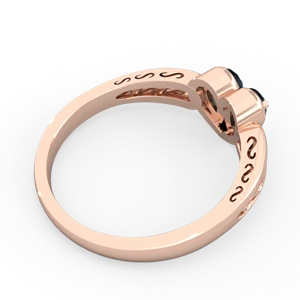 Alexandrite Filligree 'One Heart' 14K Rose Gold ring R5070