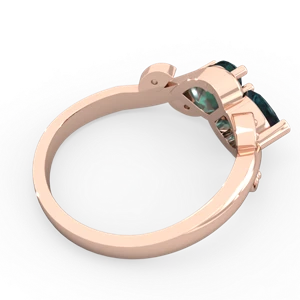 Alexandrite Floral Elegance 14K Rose Gold ring R5790