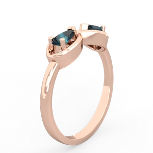 Alexandrite Infinity 14K Rose Gold ring R5050