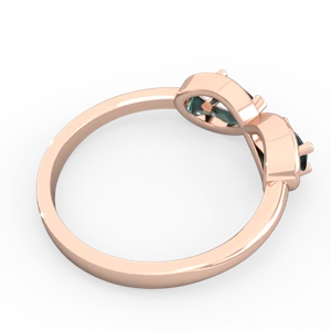 Alexandrite Infinity 14K Rose Gold ring R5050