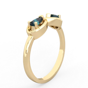 Alexandrite Infinity 14K Yellow Gold ring R5050