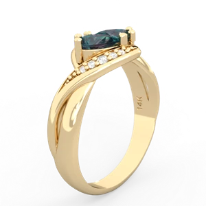 Alexandrite Summer Winds 14K Yellow Gold ring R5342