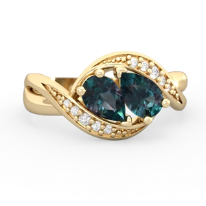 Alexandrite Summer Winds 14K Yellow Gold ring R5342