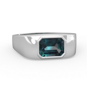 similar item - Men's Emerald-cut Bezel