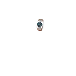 Thumbnail for Lab Alexandrite Men's 14K White Gold ring R1822 - profile view