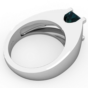 Alexandrite Men's 14K White Gold ring R1836