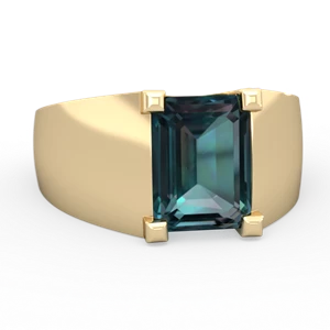 Alexandrite Men's 14K Yellow Gold ring R1836