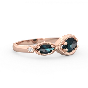 Alexandrite Milgrain Marquise 14K Rose Gold ring R5700
