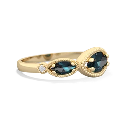 Alexandrite Milgrain Marquise 14K Yellow Gold ring R5700