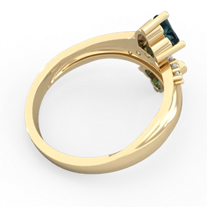 Alexandrite Heart To Heart 14K Yellow Gold ring R2064